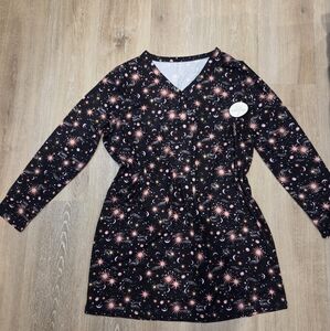 NWT Arizona Sleepwear With Pink Starburst Pattern, Size XL